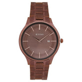 Titan Classique Slimline Men's Watch Analog Brown Dial Brown Stainless Steel Band, 90142QM05